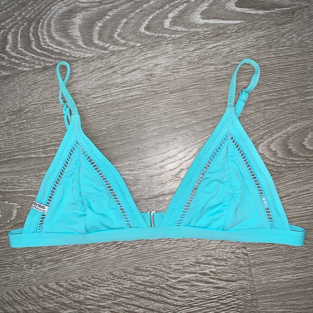 Rhythm My Bralette Bikini Top Aqua